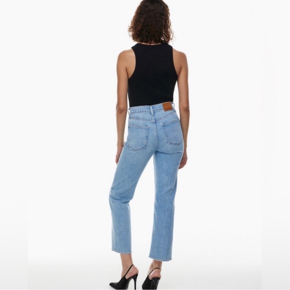 Denim Forum The Arlo High Rise Straight Size 25 26L - Picture 5 of 9
